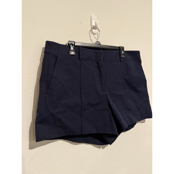 J. Crew Chino Shorts 16 Navy Blue Womens 5" Preppy Stretch Slash Pockets Bermuda - Picture 1 of 7